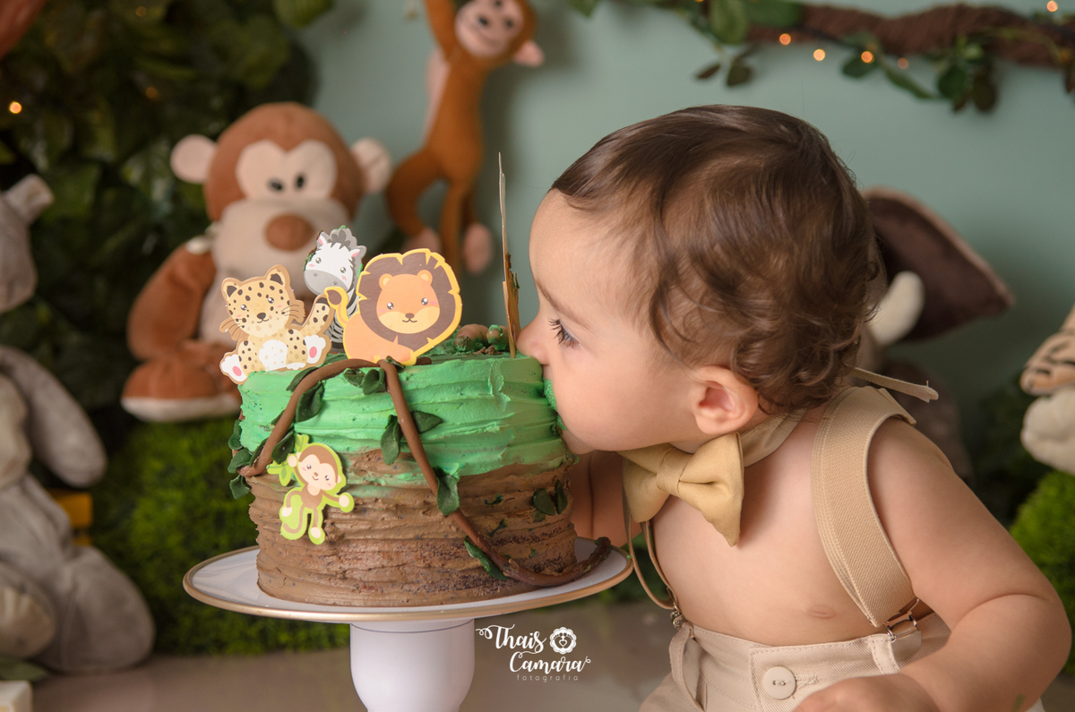 Cake Smash, Smash the cake, Smash the fruit, fruit smash, Safari, mickey safari, safari baby, Book com bolo rj, Ensaio infantil RJ, Thais Camara, 2018