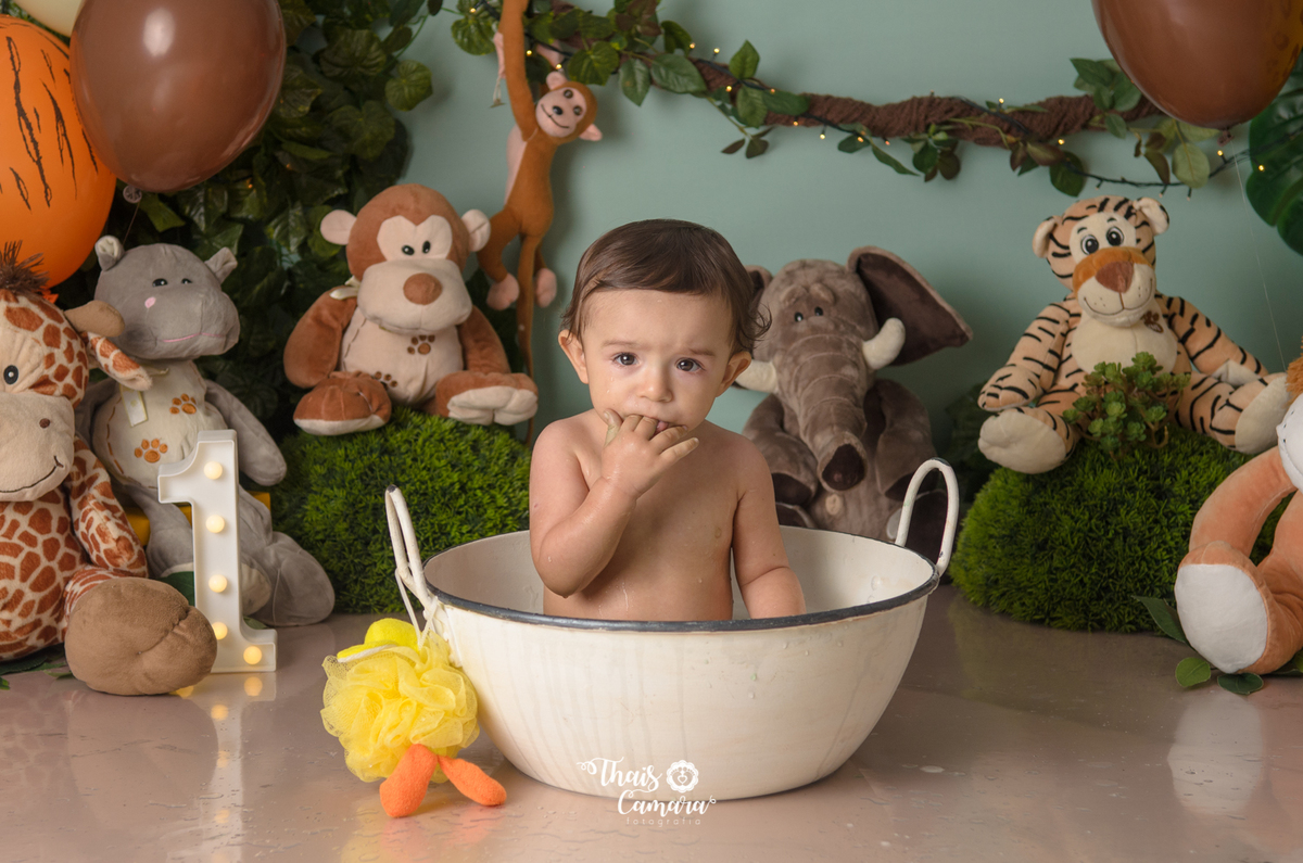Cake Smash, Smash the cake, Smash the fruit, fruit smash, Safari, mickey safari, safari baby, Book com bolo rj, Ensaio infantil RJ, Thais Camara, 2018