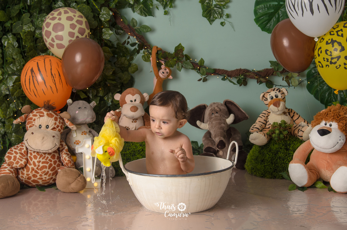 Cake Smash, Smash the cake, Smash the fruit, fruit smash, Safari, mickey safari, safari baby, Book com bolo rj, Ensaio infantil RJ, Thais Camara, 2018
