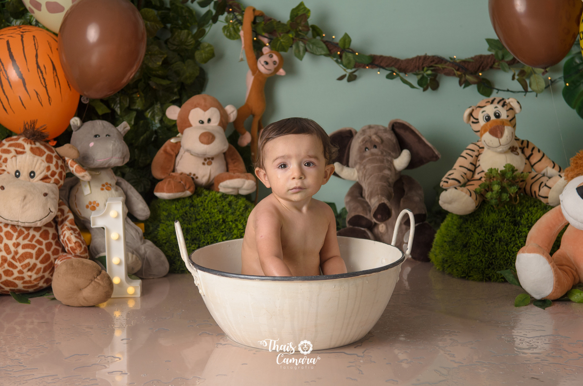 Cake Smash, Smash the cake, Smash the fruit, fruit smash, Safari, mickey safari, safari baby, Book com bolo rj, Ensaio infantil RJ, Thais Camara, 2018