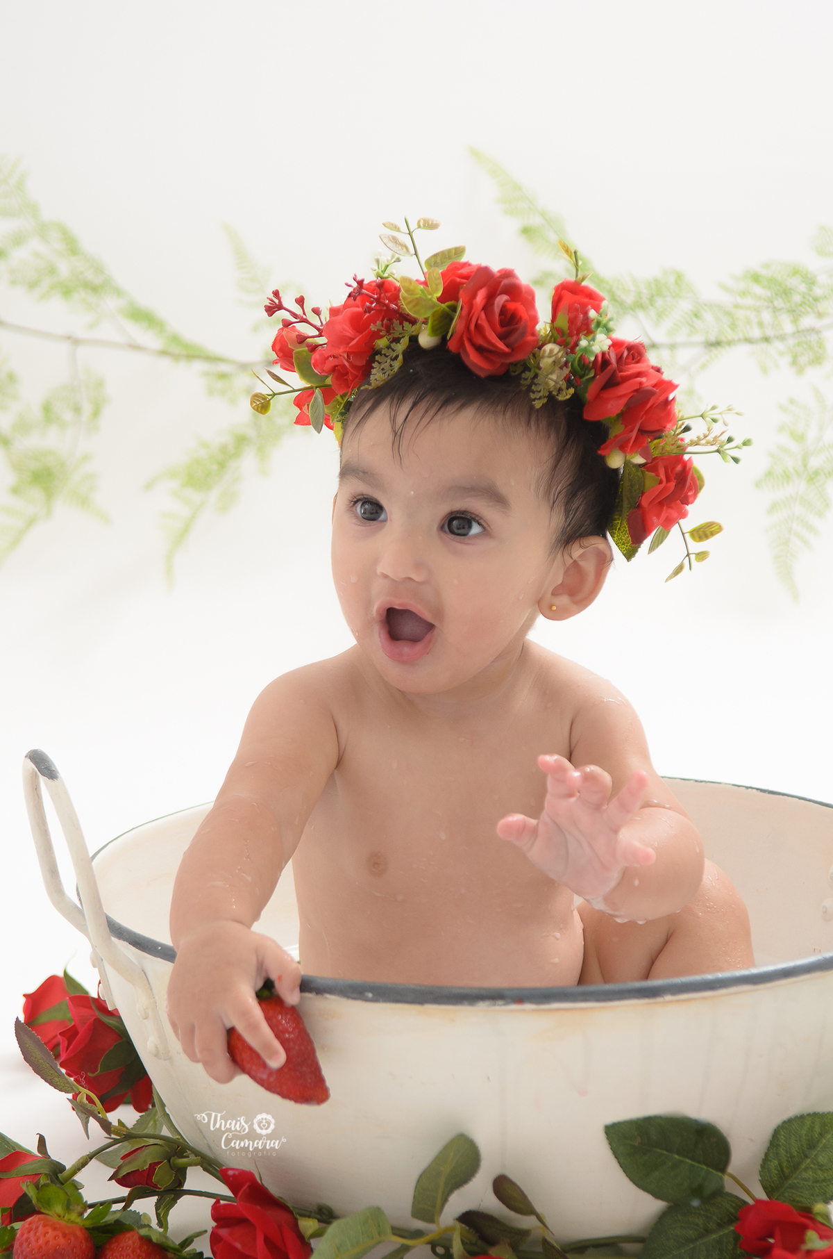 ensaio menina, banho de leite, acompanhamento trimestral, acompanhamento mensal, foto mensal, book mensal, book infantil, ensaio frutinhas menino, ensaio frutinhas, book frutinhas, baby milkbath, banho de leite infantil, estúdio em campo grande rj