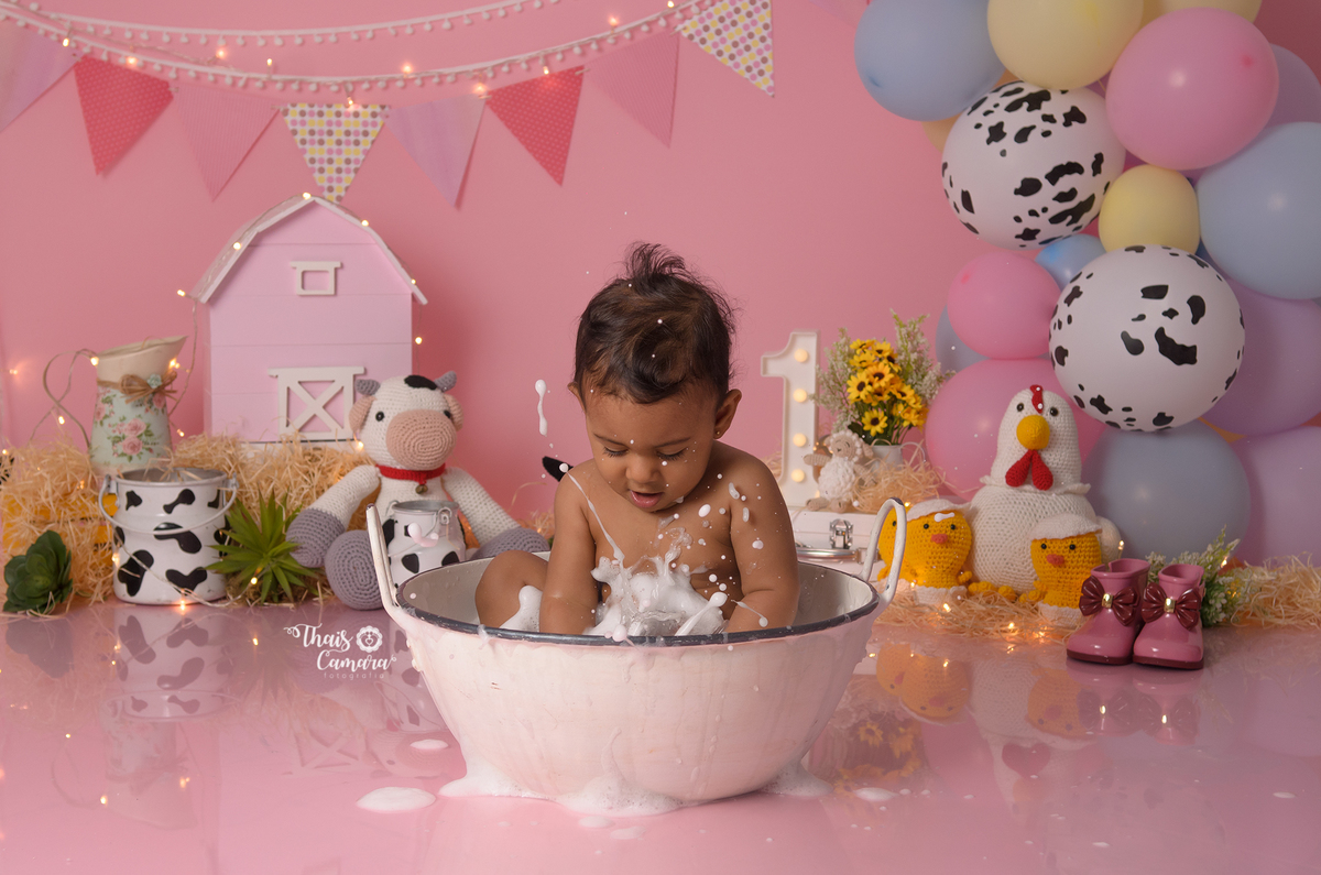 cake smash fazendinha, smash the cake, farm girl, fazendinha cake smash, ensaio de 1 ano, ensaio com bolo, decor festa fazendinha rosa, decoração fazenda rosa, studio infantil rj