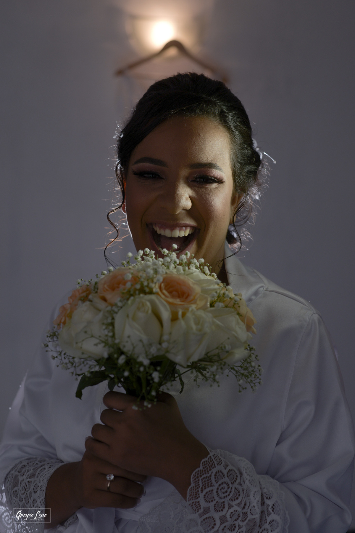 foto close noiva segurando buque sorrindo casamento porto velho ro