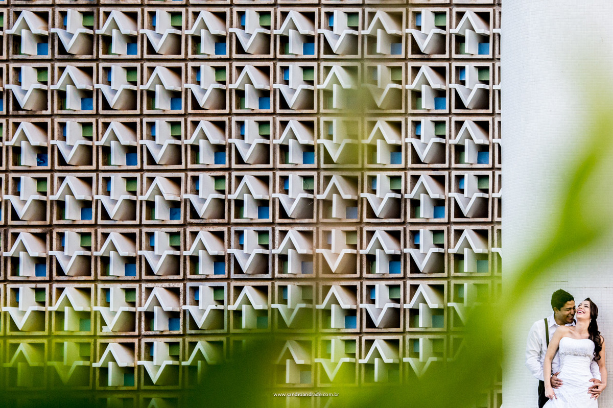 Uma linda fotografia de Sandro Andrade do casal Alex e Janaine Cordeiro, feita na Unb