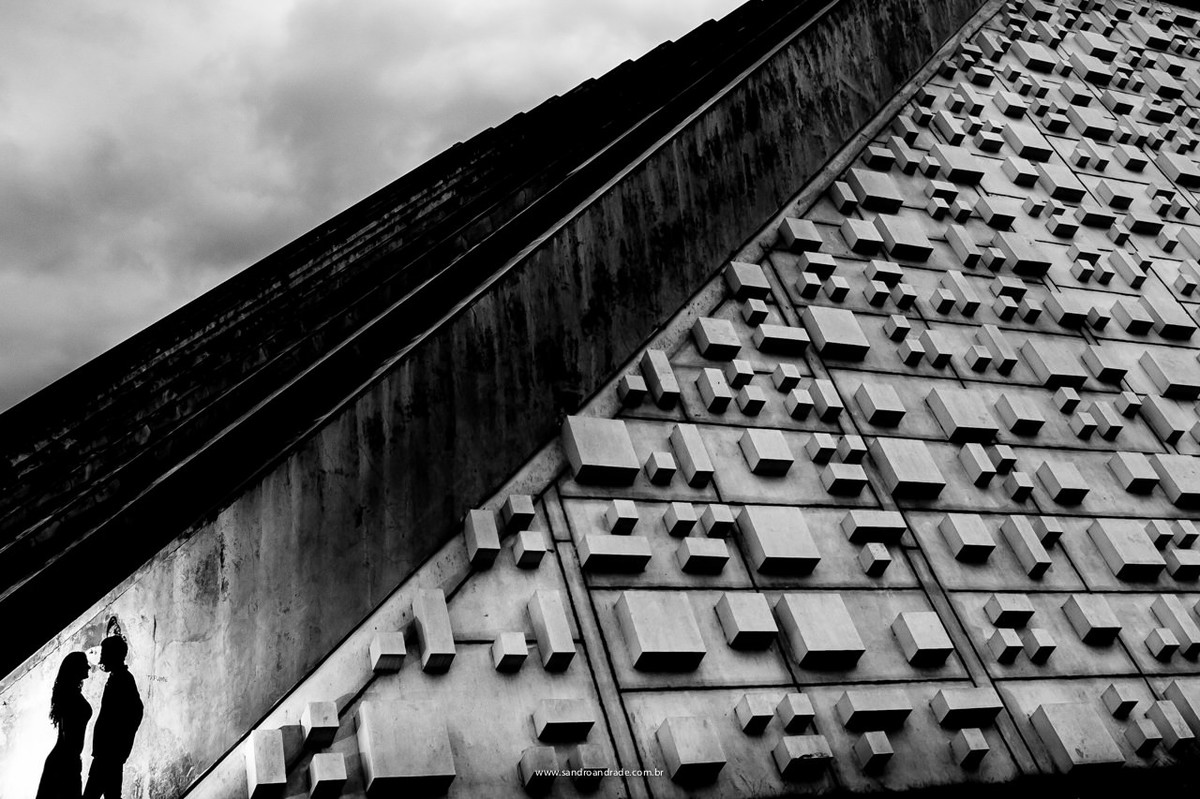 Silhueta dos noivos no teatro nacional, formas geométricas, arte