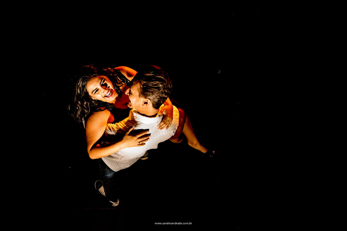 Momentos dos noivos na previa romantica