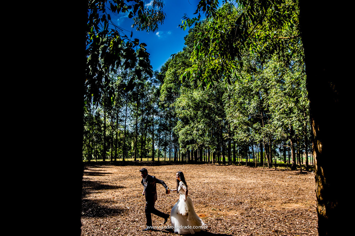 Fotografia criativa dos noivos