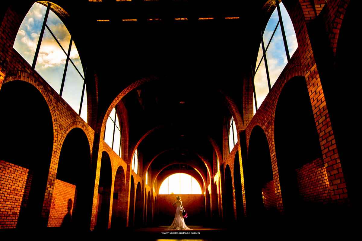 Luz natural, fotografia de noiva