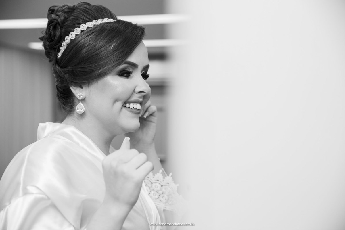 Detalhe da noiva.