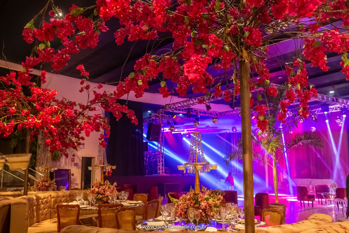 Esta árvore seca com flore secas, deu um toque maravilhoso.