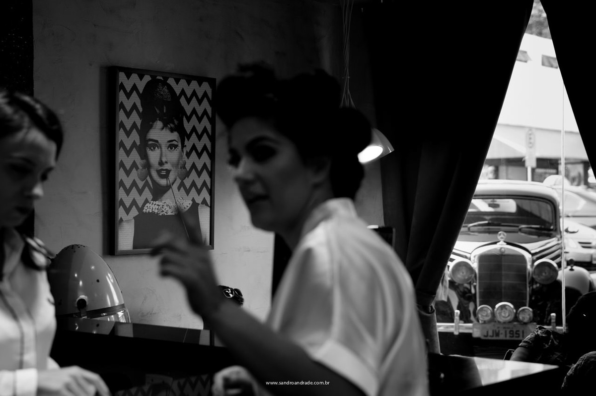 Making of de julieta no salão lounge, o carro da noiva já a aguarda