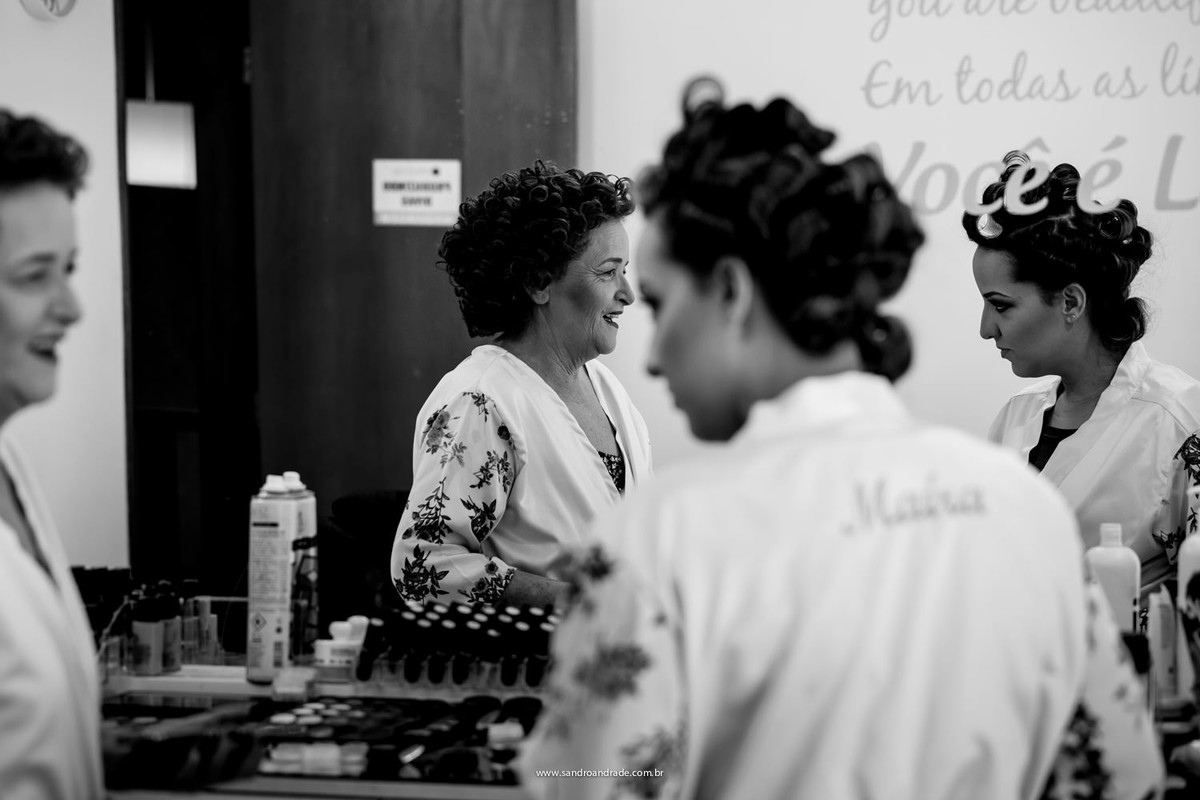 Making of da noiva, ela e sua mãe