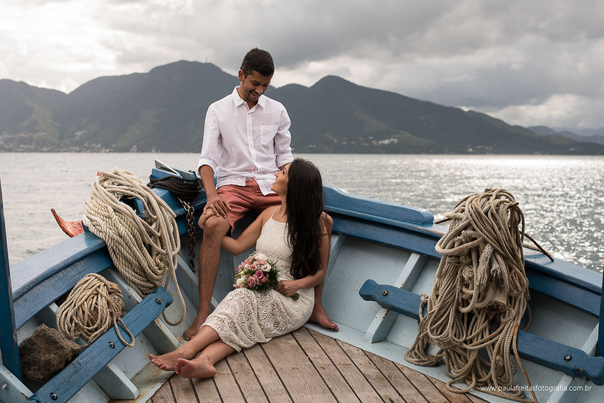 ensaio de casamento na praia