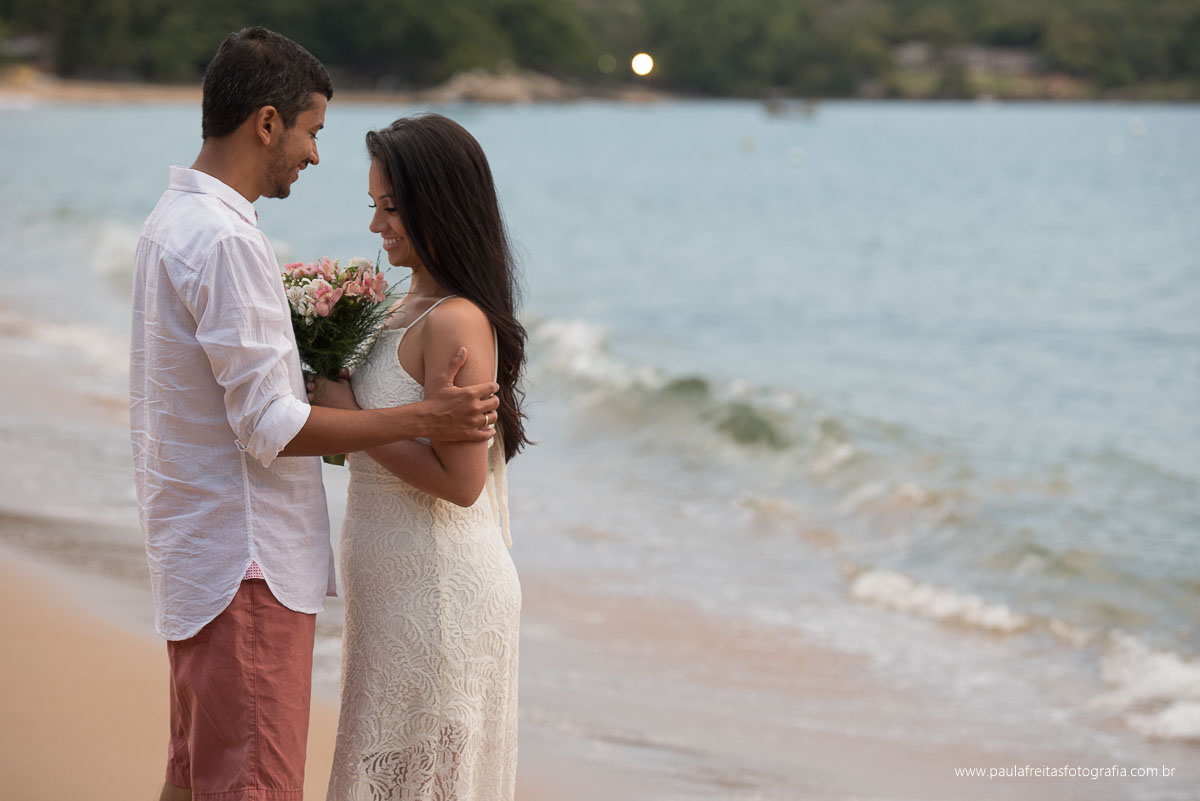 ensaio de casamento na praia