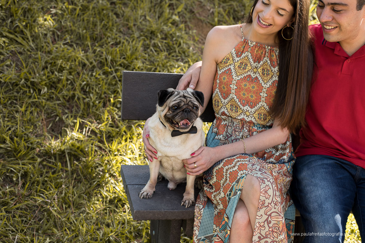 ensaio de casal com cachorro em guaratingueta