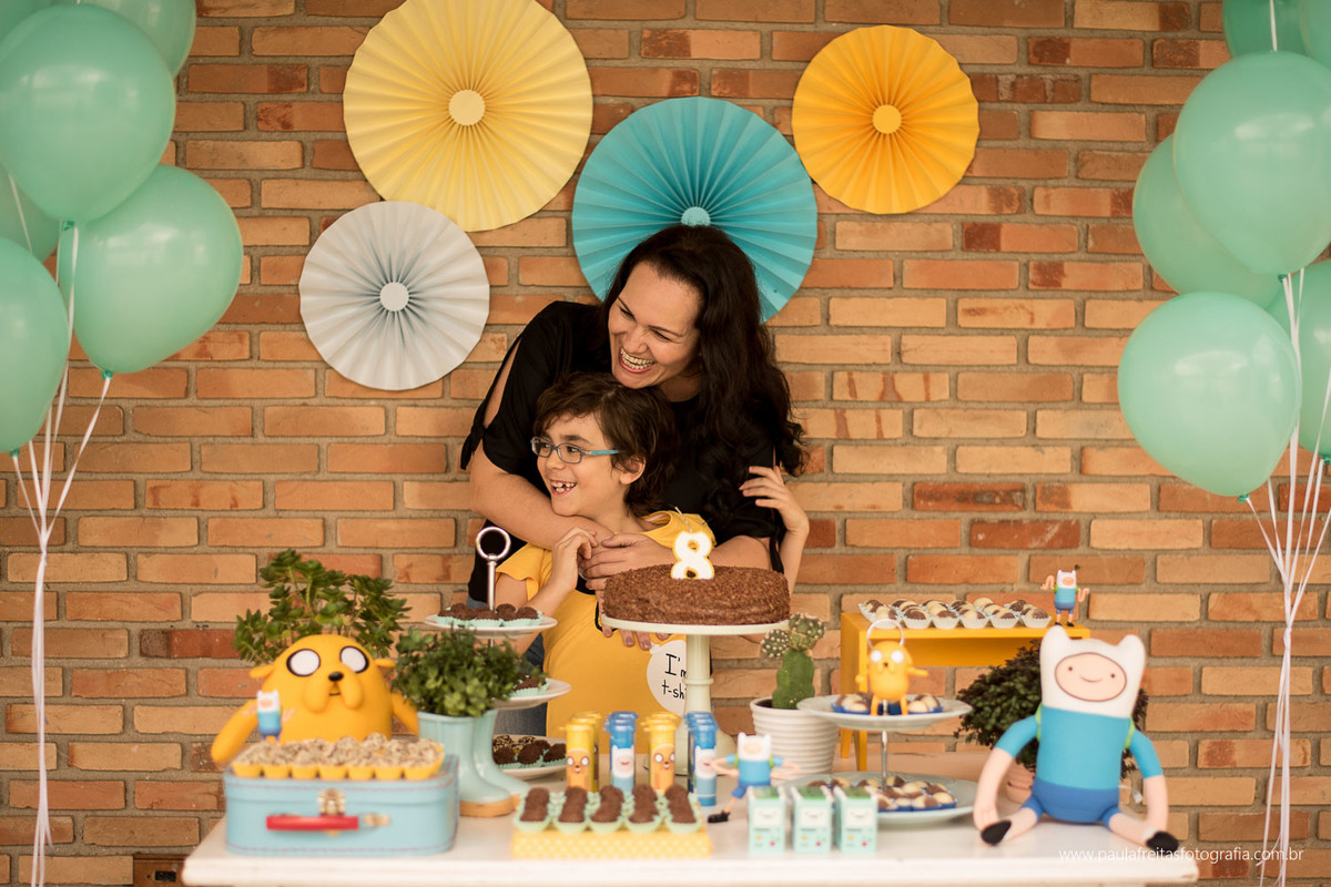 aniversario de menino em casa fin hora da aventura