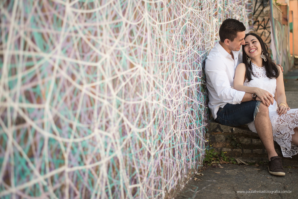 ensaio pre casamento em beco do batman