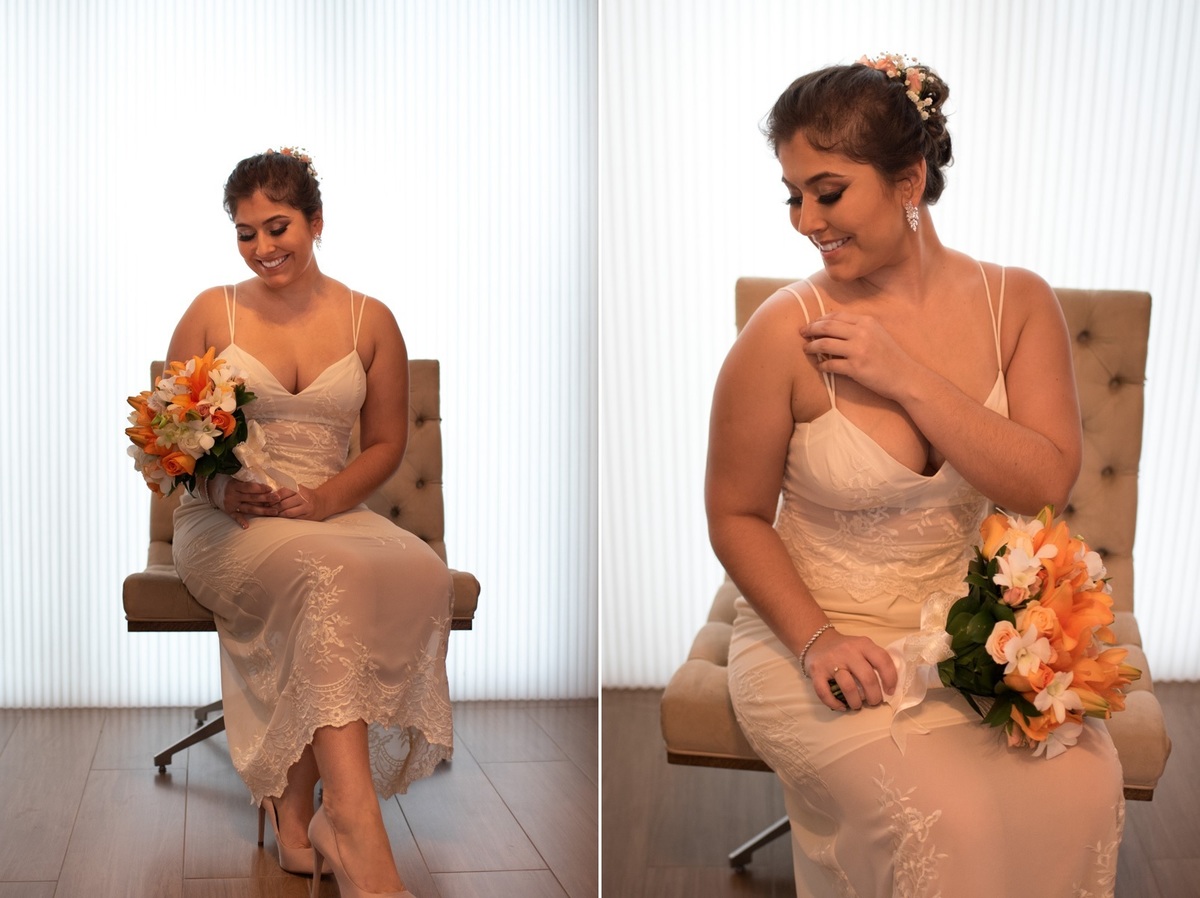 ensaio da noiva no makig of com buque casamento civil em guaratingueta por paula freitas