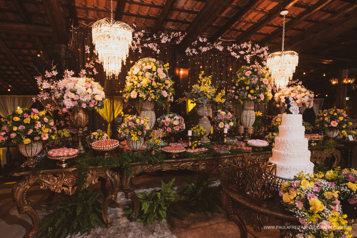Decoração de casamento no Recanto Vip em Guaratinguetá São Paulo
