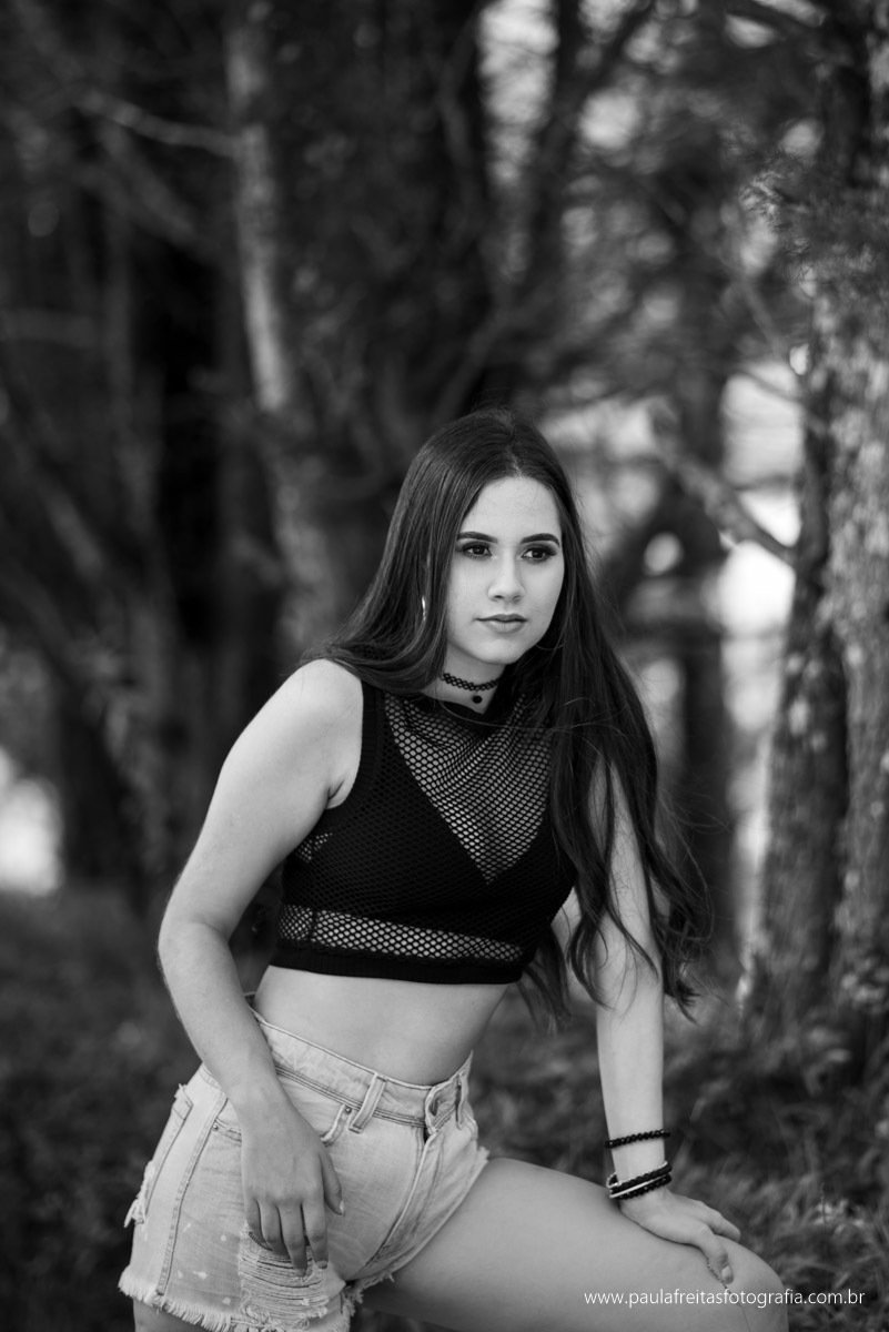 Álbum de 15 anos ao ar livre