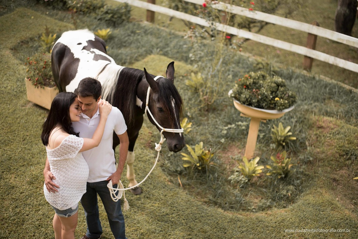 ensaio gestante feito com cavalo na roça foto com cavalo feito em ensaio gestante