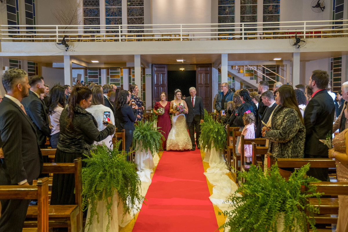 entrada da noiva em Erechim
