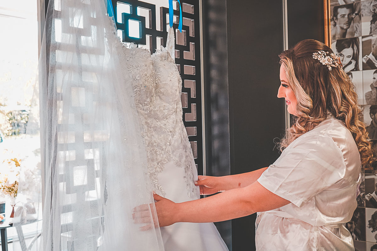 Fotografia do Making Off - Noiva Vitor Trombetta - Casamento Sananduva - RS