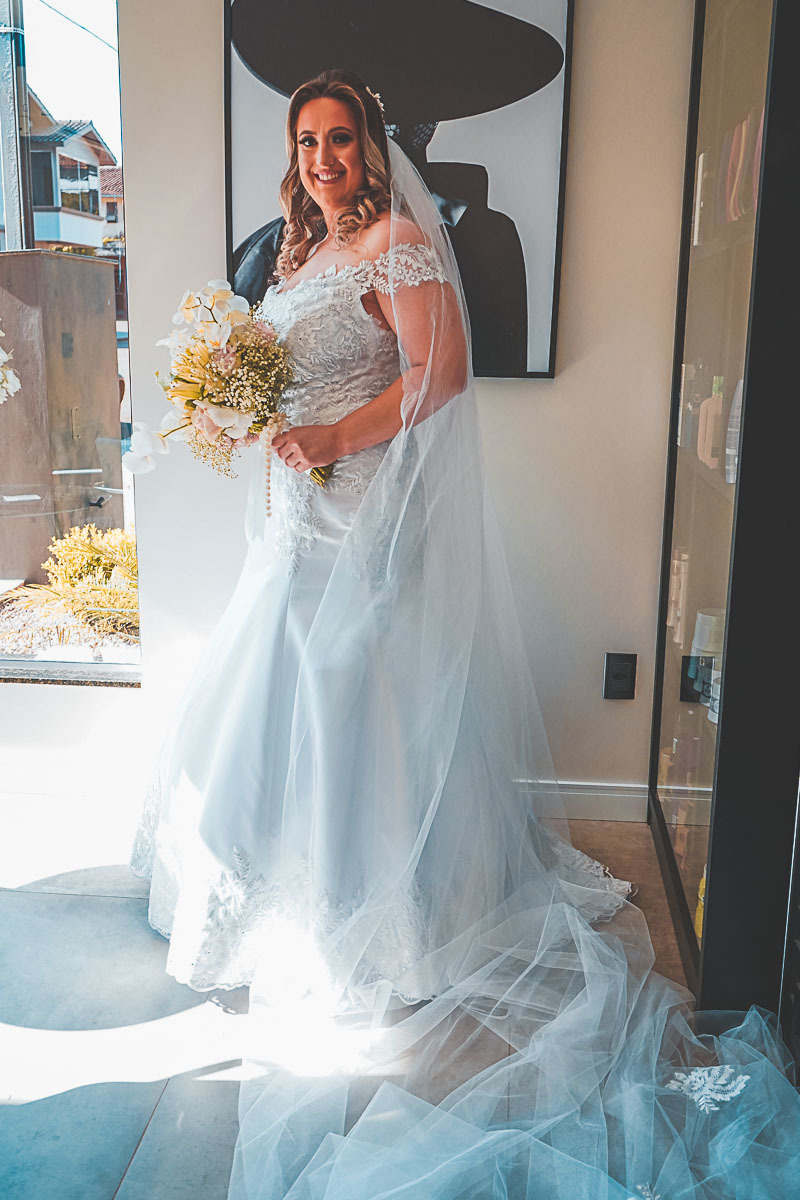 Fotografia do Making Off - Noiva Vitor Trombetta - Casamento Sananduva - RS