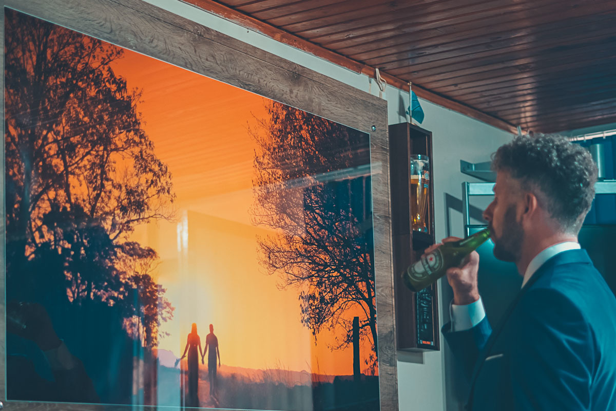 Fotografia do Making Off - Noivo Túlio - Fotos e Vídeo - Vitor Trombetta - Casamento Sananduva - RS