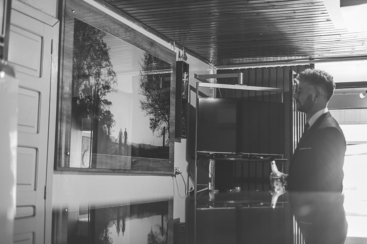 Fotografia do Making Off - Noivo Túlio - Fotos e Vídeo - Vitor Trombetta - Casamento Sananduva - RS