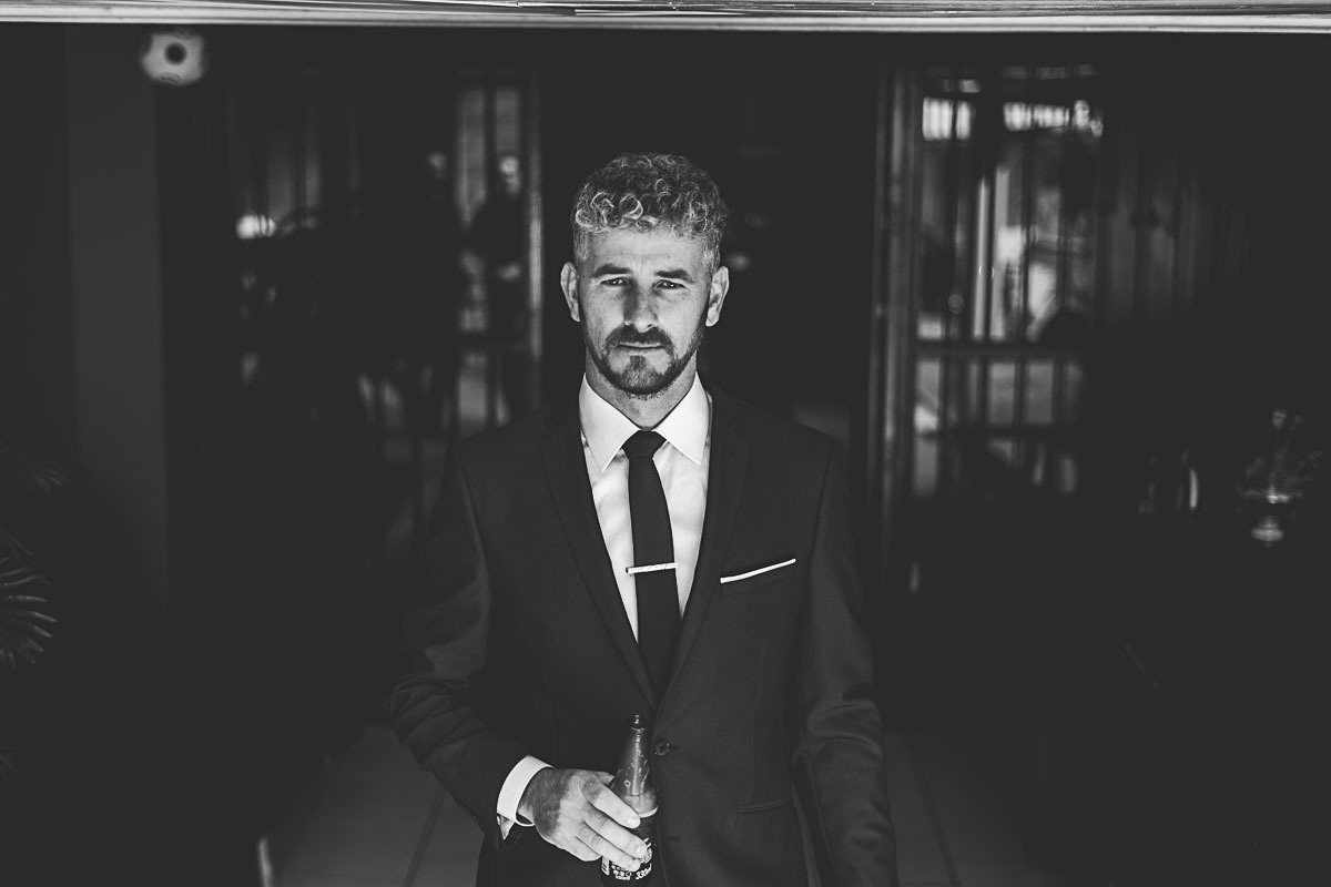 Fotografia do Making Off - Noivo Túlio - Fotos e Vídeo - Vitor Trombetta - Casamento Sananduva - RS