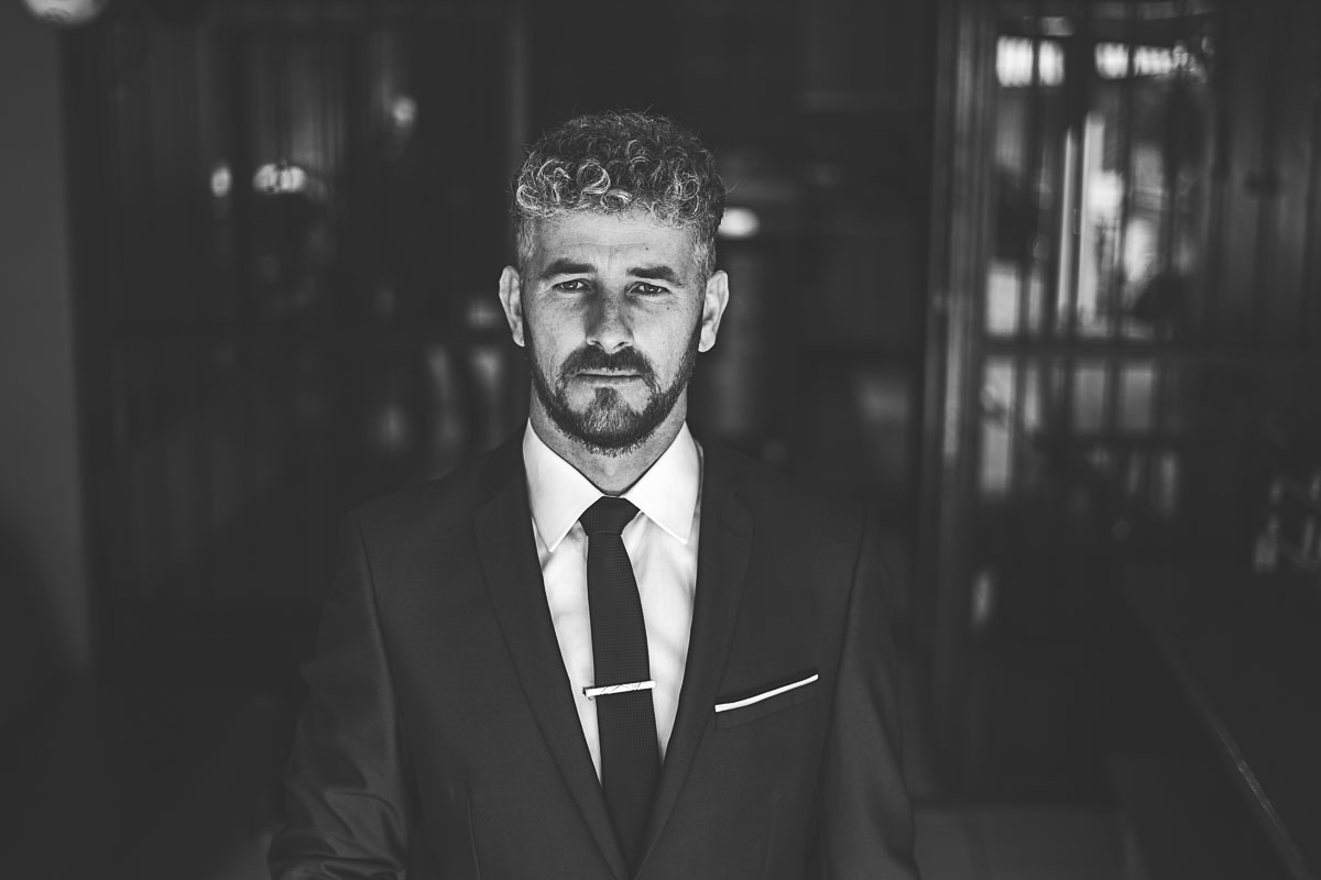 Fotografia do Making Off - Noivo Túlio - Fotos e Vídeo - Vitor Trombetta - Casamento Sananduva - RS