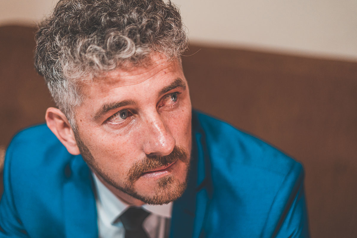 Fotografia do Making Off - Noivo Túlio - Fotos e Vídeo - Vitor Trombetta - Casamento Sananduva - RS