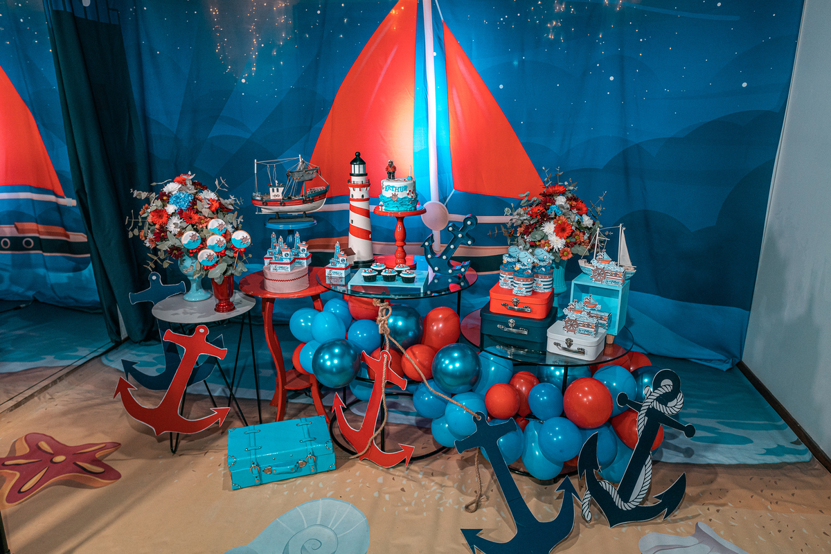 decoração da deia em casa festa toda do marinheiro