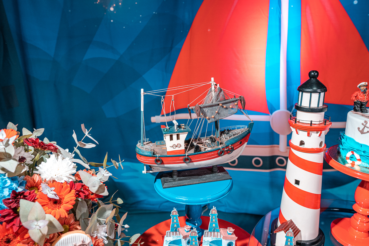 decoração da deia em casa festa toda do marinheiro fotografo de aniversario vitor trombetta 
