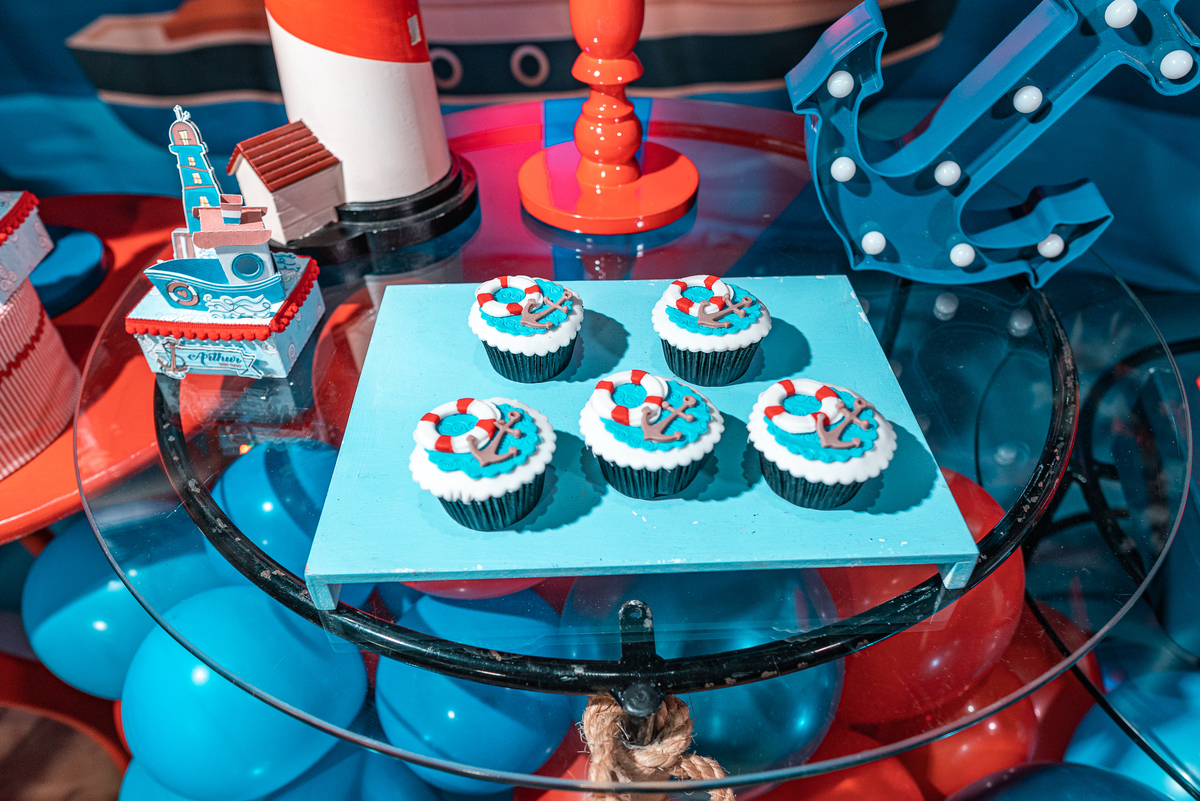 detalhe doces da festa decoração da deia em casa festa toda do marinheiro fotografo de aniversario vitor trombetta