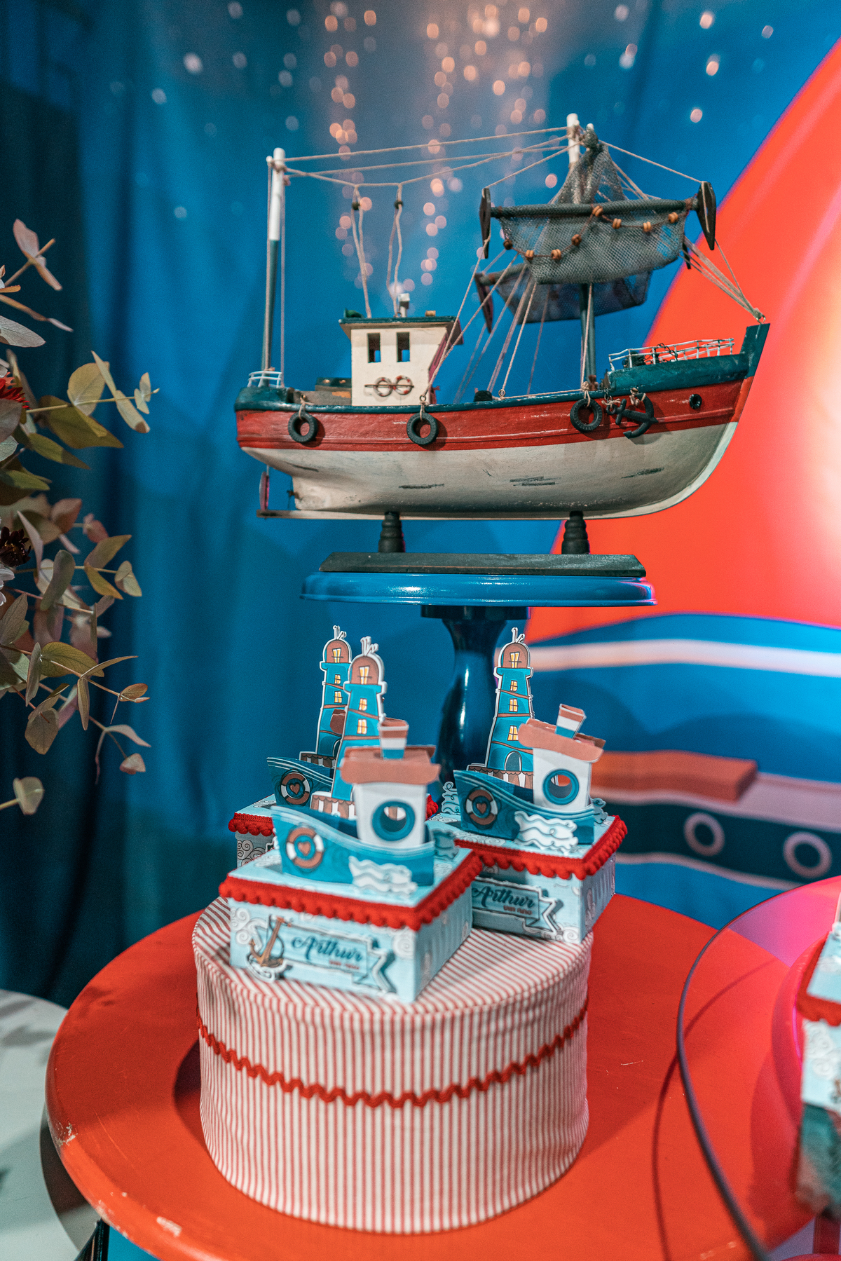 detalhe doces da festa decoração da deia em casa festa toda do marinheiro fotografo de aniversario vitor trombetta