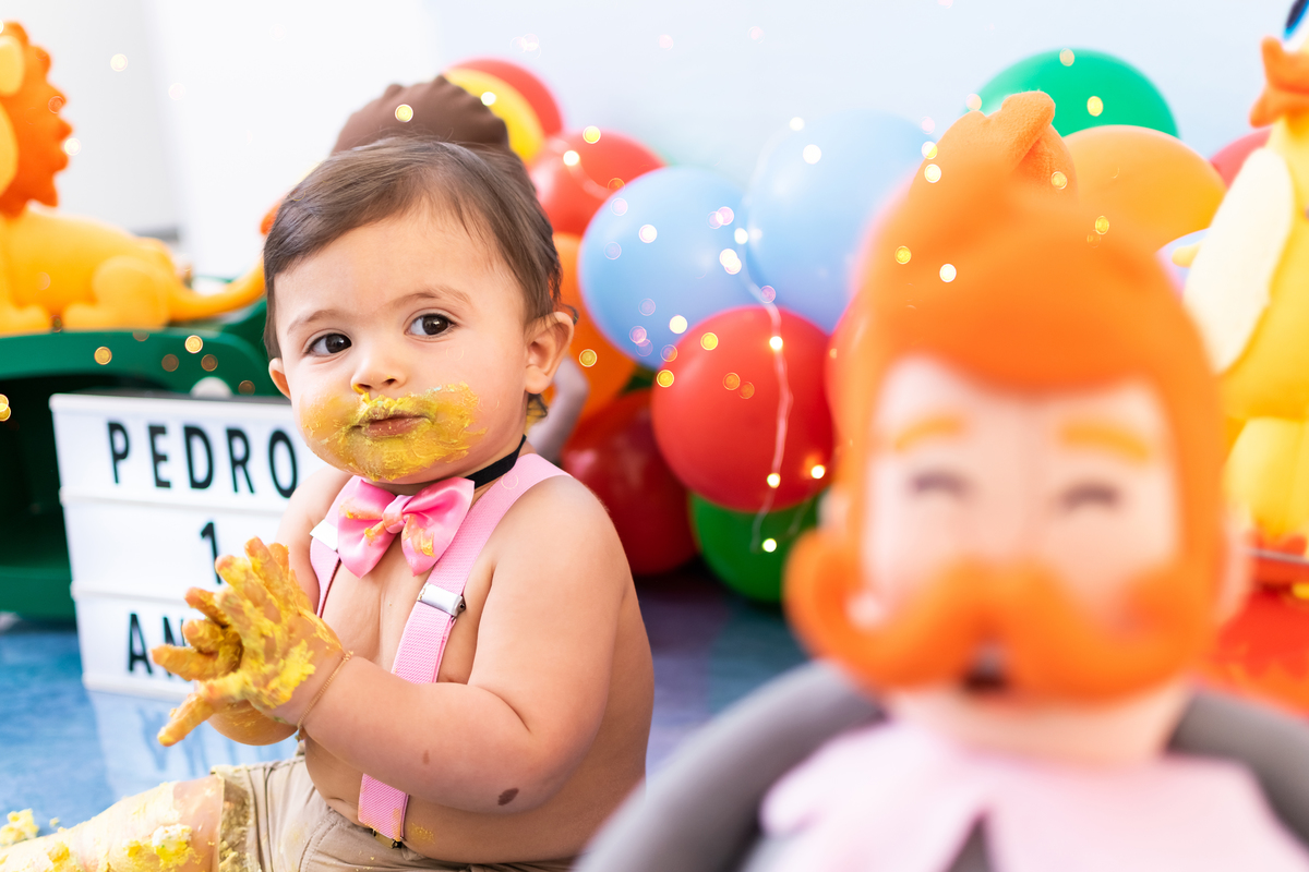 Ensaio Smash The Cake Mundo Bita do Pedro