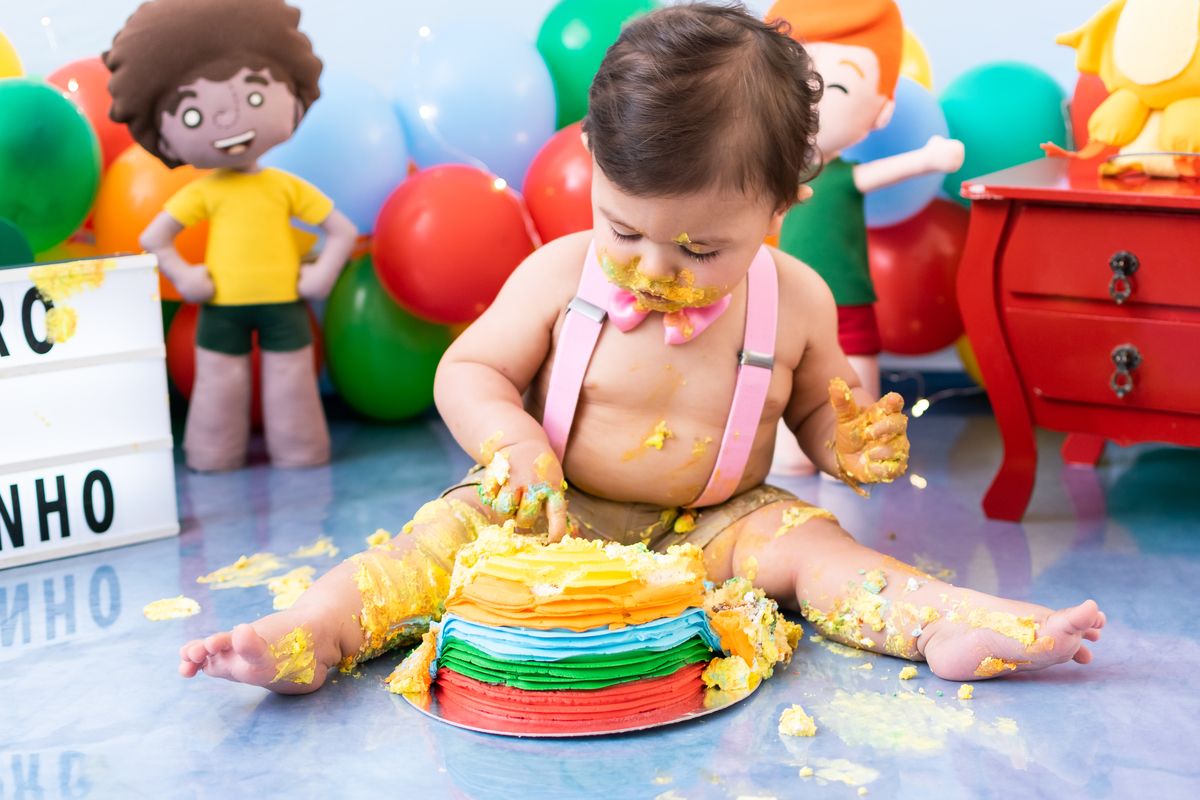 Ensaio Smash The Cake Mundo Bita do Pedro