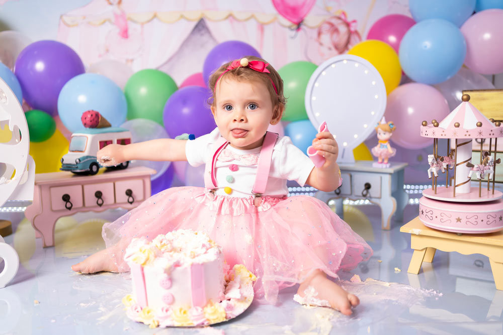 ensaio fotográfico smash the cake - Vanessa Durazzo