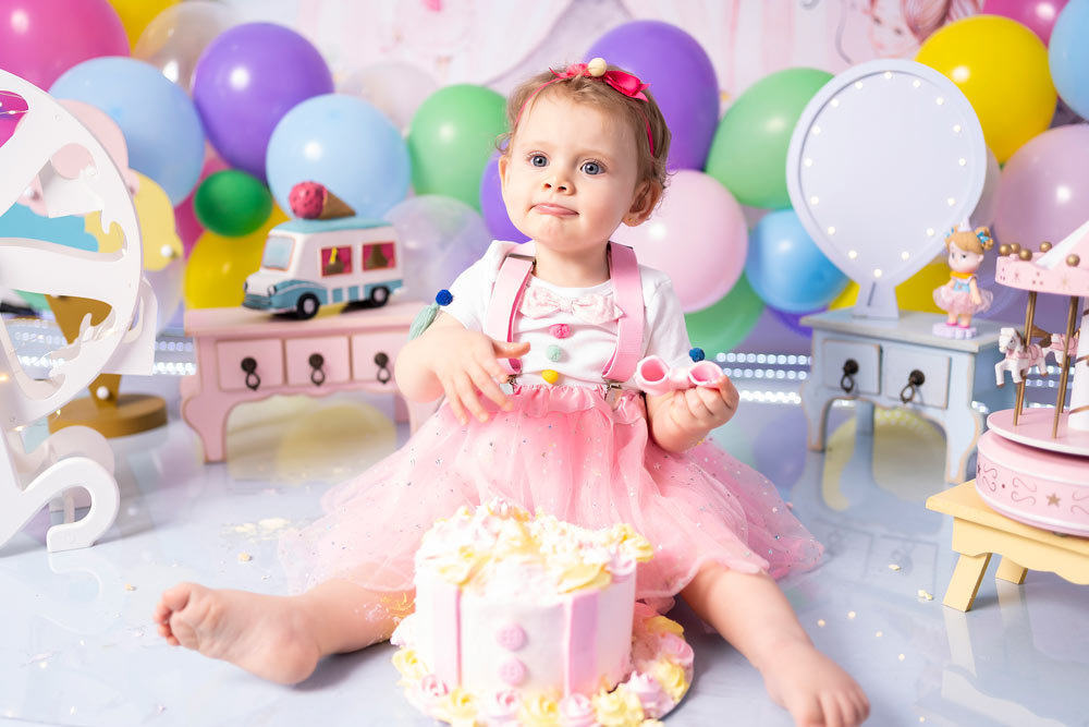 ensaio fotográfico smash the cake - Vanessa Durazzo