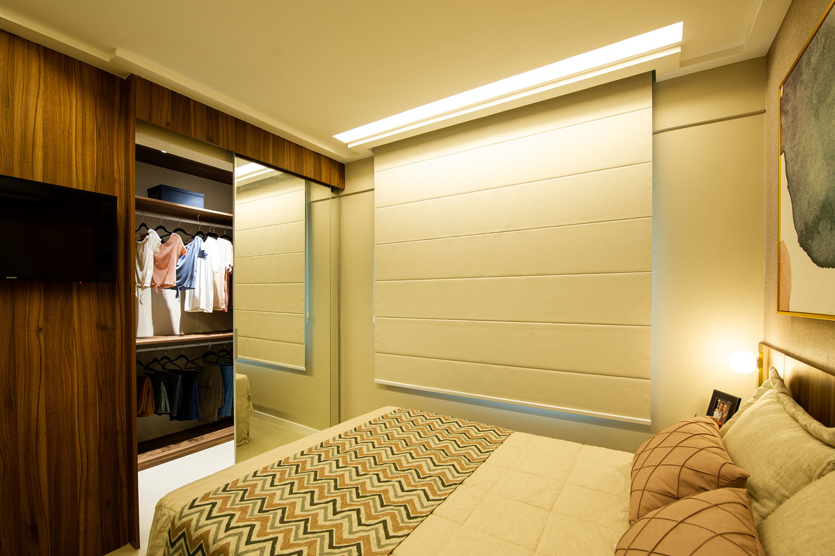 Fotografia de interiores (apartamento decorado -quarto do
 casal)