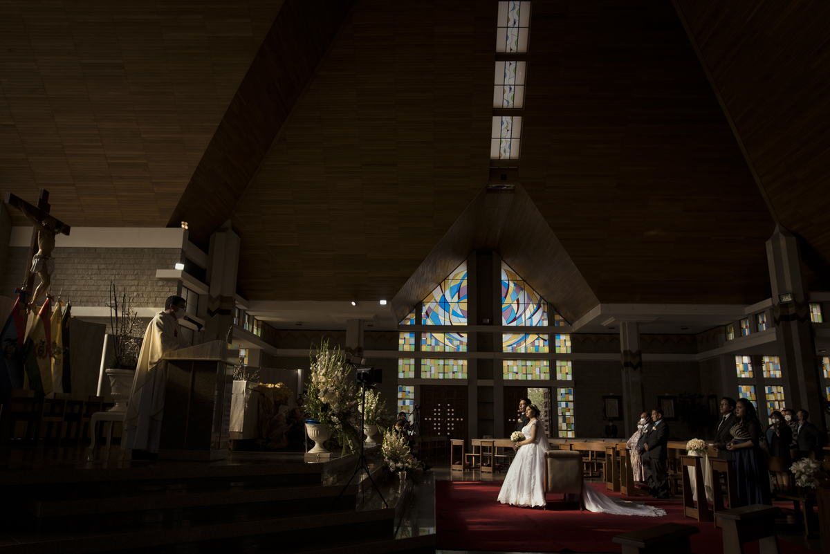 Boda de noche, Boda La Paz Bolivia, Catedral Castrense , La Castela, Fotografo de bodas La Paz Bolivia 