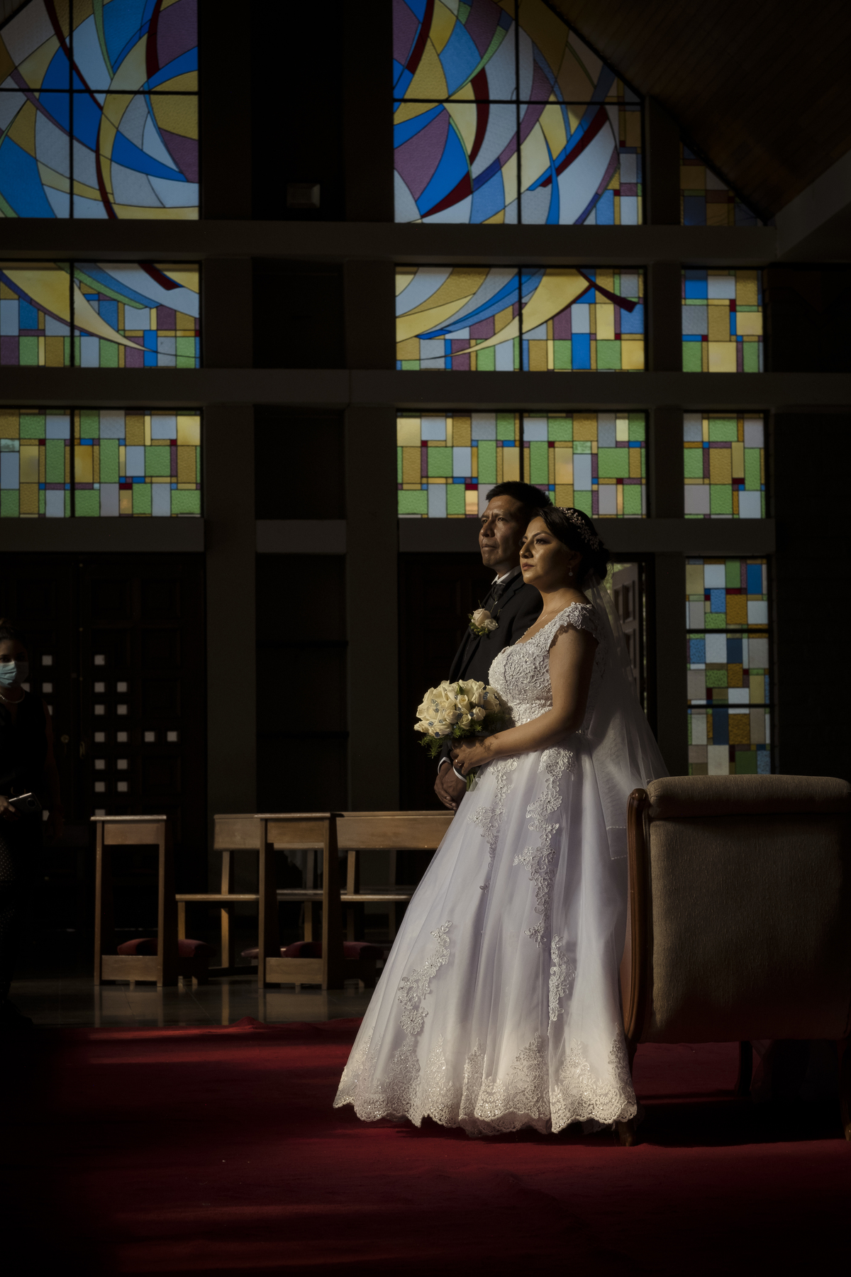 Boda de noche, Boda La Paz Bolivia, Catedral Castrense , La Castela, Fotografo de bodas La Paz Bolivia 