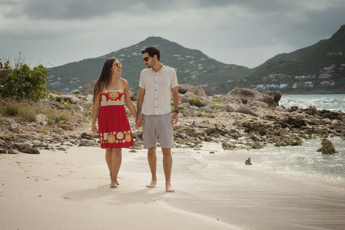 sesión de fotos playa caribe, saint barths, fotografo de bodas la paz bolivia 