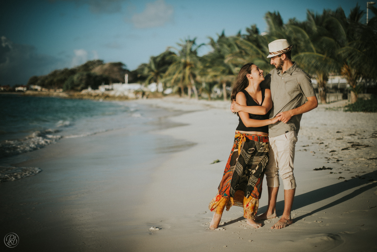 Sesion pareja playa Caribe