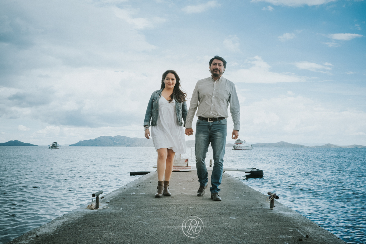 Preboda sesion de pareja, Hotel Incautama, Lago Titicaca, La Paz
