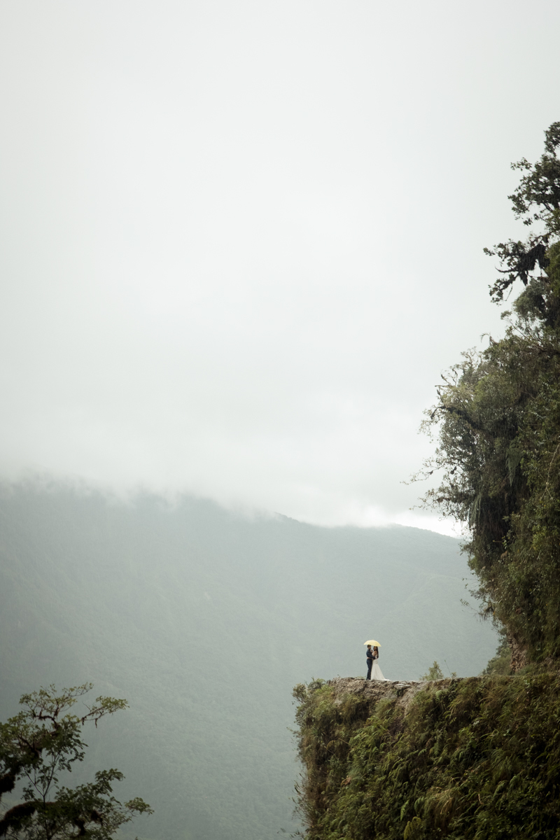 Fotografo de boda La Paz Bolivia Wedding photographer, Post boda, La cumbre, Deathroad Yungas Bolivia 