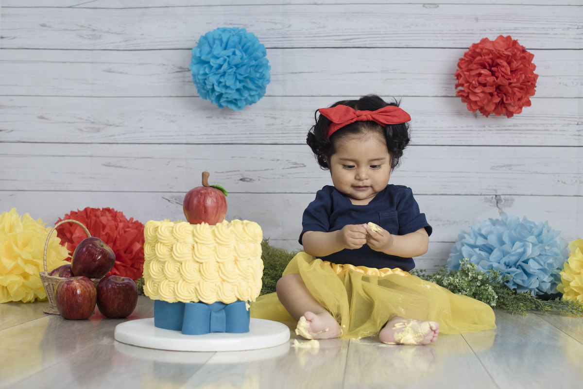 fotografia de bebes primer año cake smash, blancanieves, La Paz, Bolivia , Pkl Fotografía