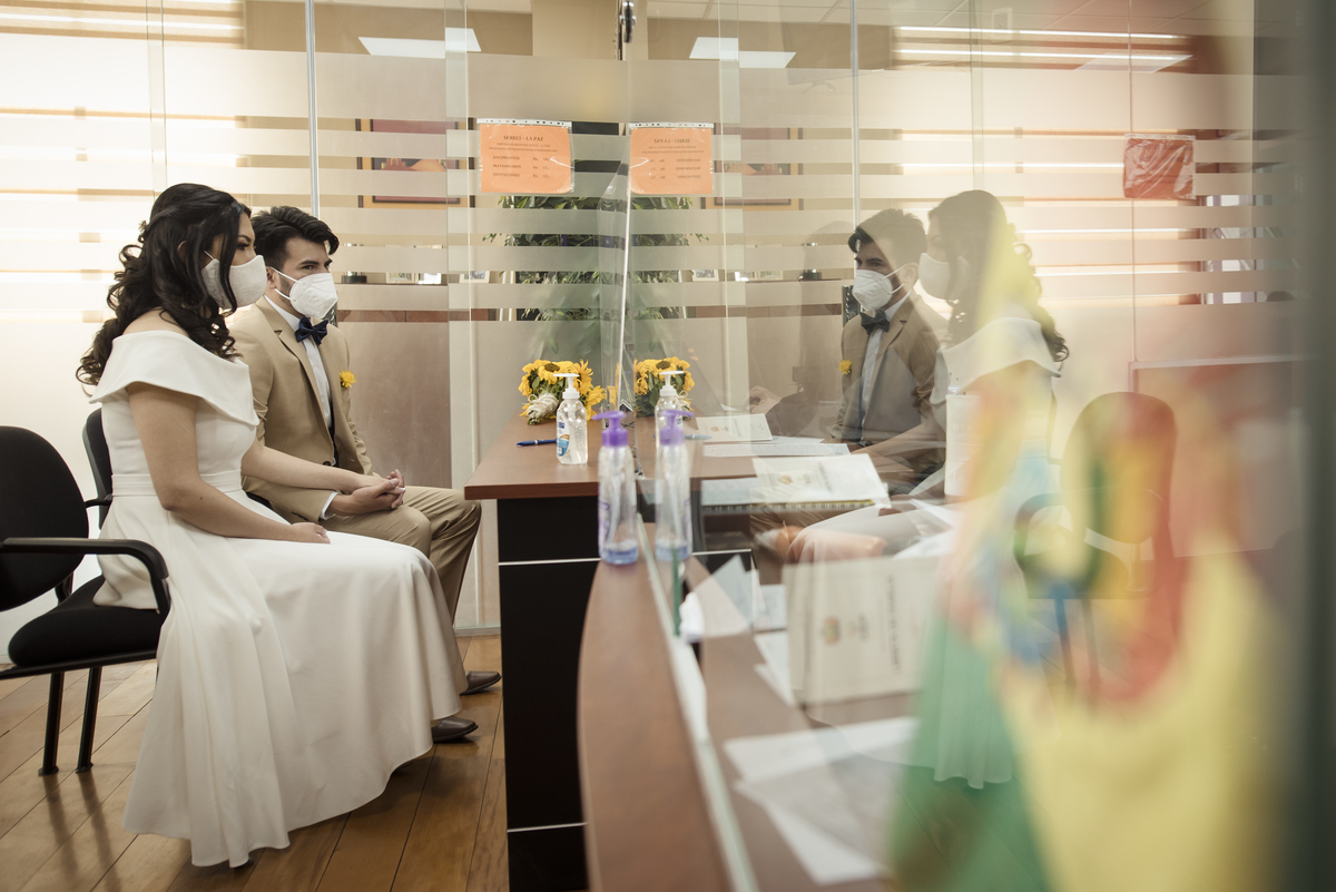 Fotografía de boda pequeña La Paz Bolivia, boda civil, pkl fotografia